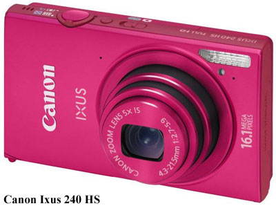 Canon IXUS 240 HS (rozowy)